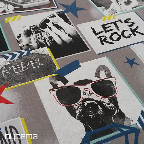 Decorative fabric ROCK BAND