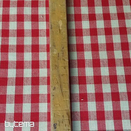 Decorative fabric MERIGNAC 6047/001 beige/rouge