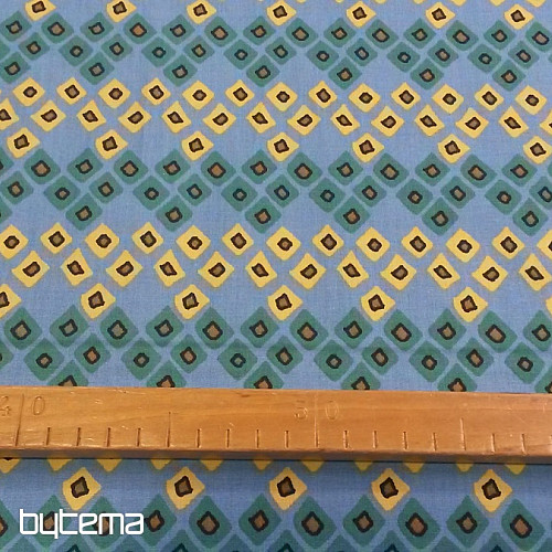 Decorative fabric ETHNO DOZALI bleu