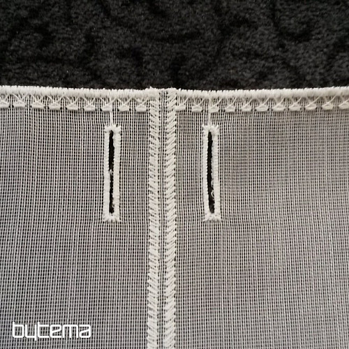 Modern woven Curtain 11497 white
