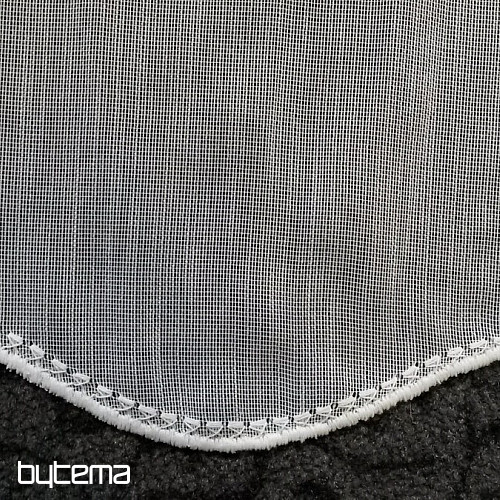 Modern woven Curtain 11497 white