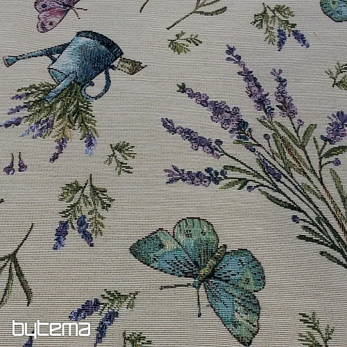 Tapestry fabric LAVANDER GARDEN SEEDS 1