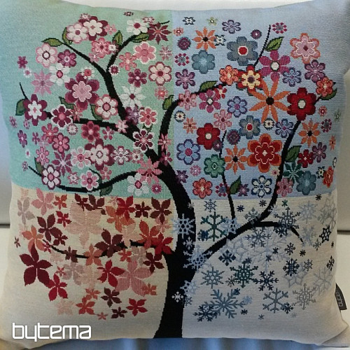 Tapestry cushion cover TREE 4 SEASONS
