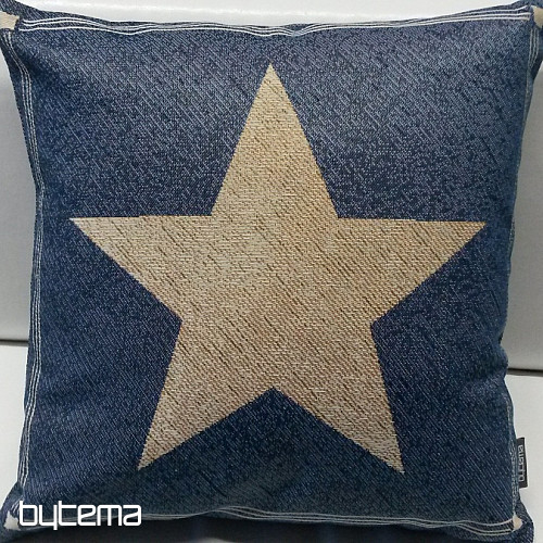 Tapestry pillow-case BLUE STAR 1