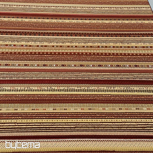 Modern exclusive carpet ETNO NOBLES red strip