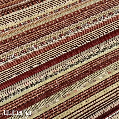 Modern exclusive carpet ETNO NOBLES red strip