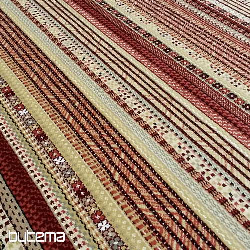 Modern exclusive carpet ETNO NOBLES red strip