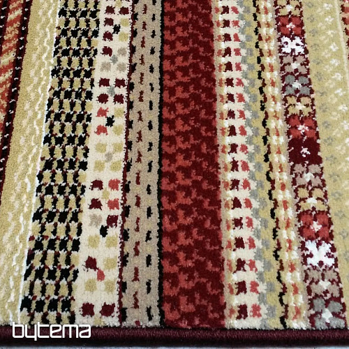 Modern exclusive carpet ETNO NOBLES red strip