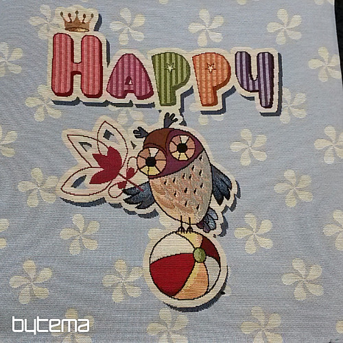 Tapestry cushion cover HAPPY