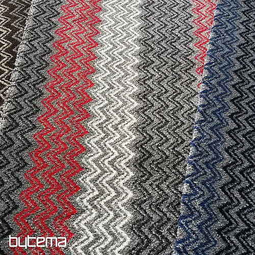 Modern carpet ZIG ZAG brown