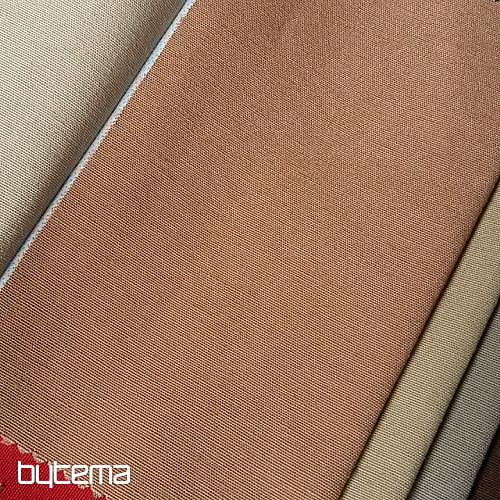 Unicolored decorative fabric LISO 103 nugat