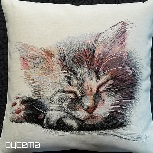 Tapestry pillow-case CAT sleeping