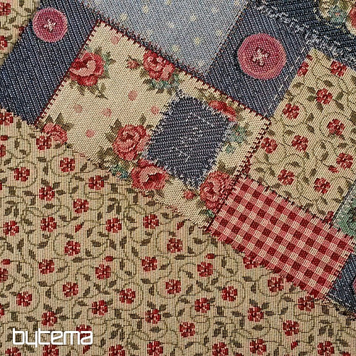 Tapestry fabric VINTAGE FLOWERS