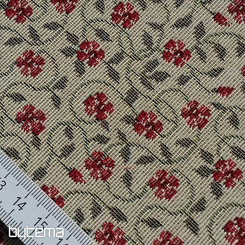 Tapestry fabric VINTAGE FLOWERS