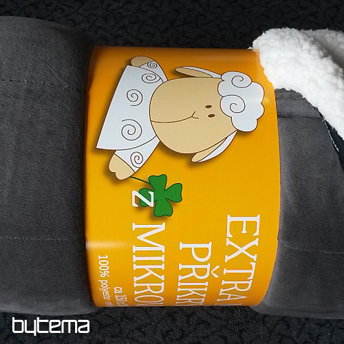 Microfiber blanket EXTRA SOFT SHEEP - grey