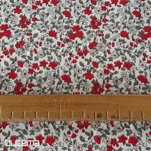 Cotton fabric LEONIE flowers 1