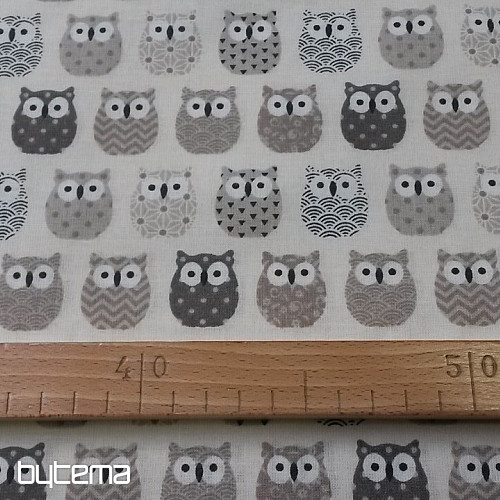 Decorative fabric MINI OWLS 2