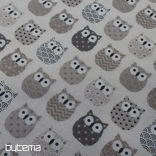 Decorative fabric MINI OWLS 2