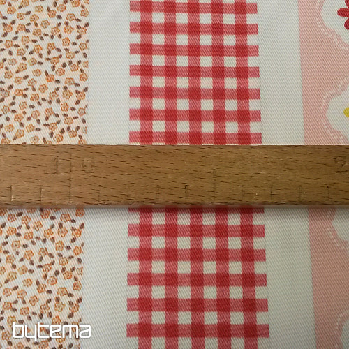 Decorative fabric TVIST PRINCESS B01 orange