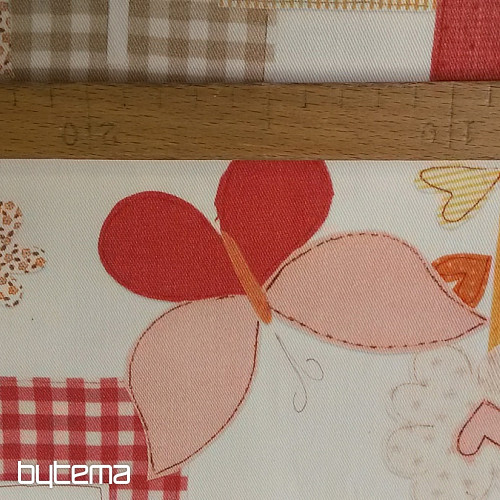 Children decorative fabric TVIST PRINCESS C01 orange