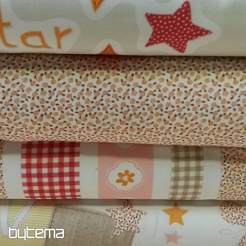 Decorative fabric TVIST PRINCESS B01 orange