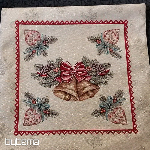 Christmas decorative pillow SILVER RINGS