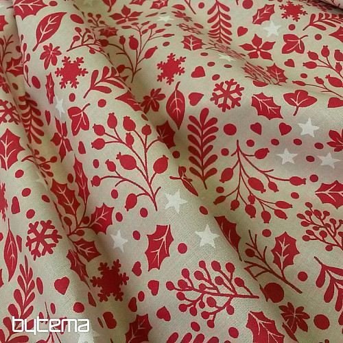 CESMINA cotton fabric red
