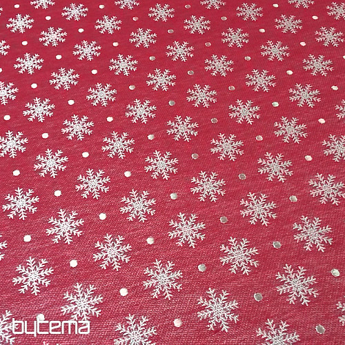 Decorative fabric GLOW red