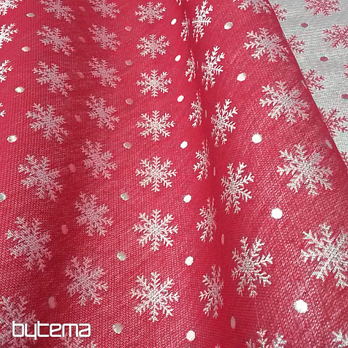 Decorative fabric GLOW red