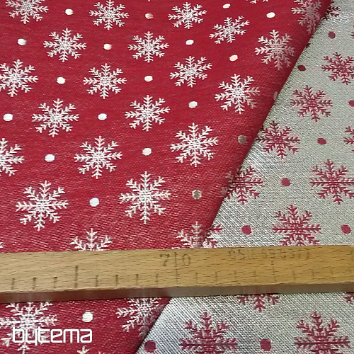 Decorative fabric GLOW red