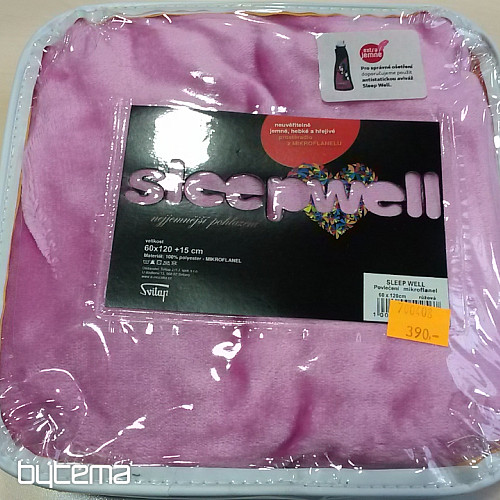 cot sheet MIKROFLANEL pink dark