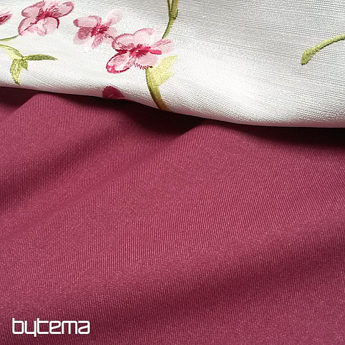 Modern unicolored fabric COSMOS wine 290 cm