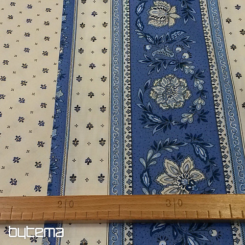 Cotton fabric VOLKS blue