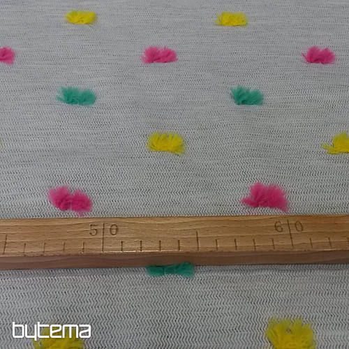 Decorative fabric POMPONS