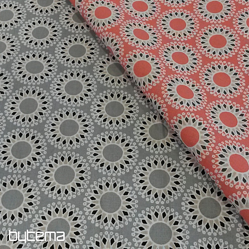 Cotton fabric MALAWA orange