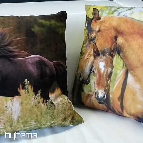 Decorative cushion cover HORSES II