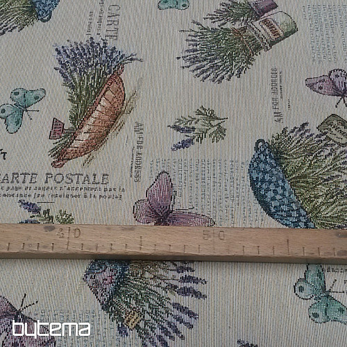 Tapestry fabric LAVANDER GARDEN 2