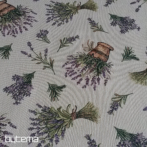Tapestry fabric LAVANDER ALLOVER