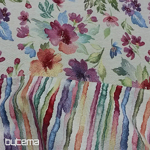 Tapestry fabric PASTEL STRIPE