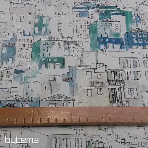 Decorative fabric MANAGUA CASAS blue