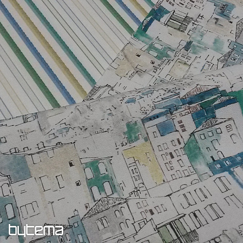 Decorative fabric MANAGUA CASAS blue