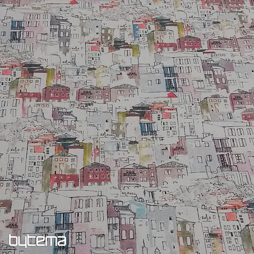 Decorative fabric MANAGUA CASAS rosa