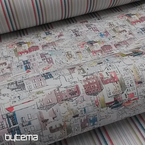Decorative fabric MANAGUA CASAS rosa