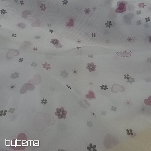 Voile curtain HEART II