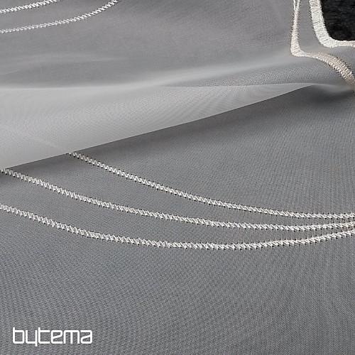 Modern embroidered curtain white - cream GERSTER  556/23
