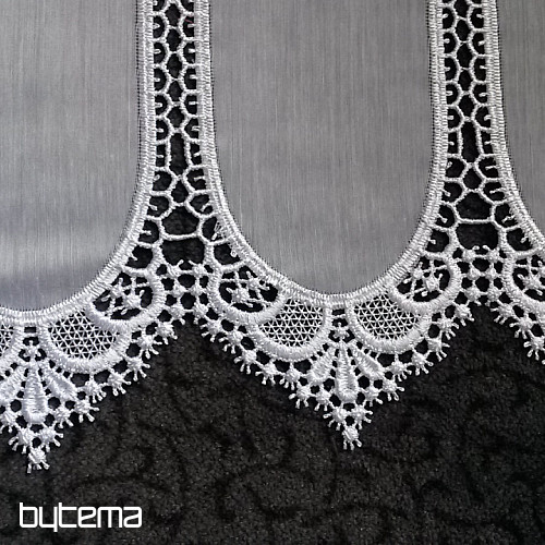 Crochet curtain 13609 white