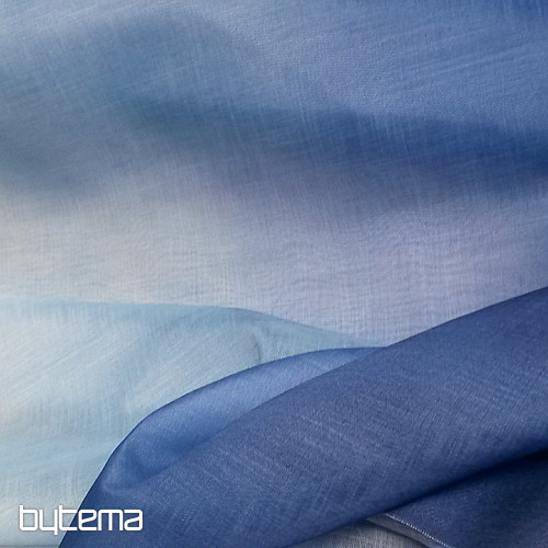 Light decorative curtain HAPPY blue