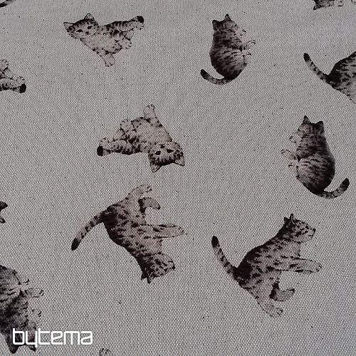 Decorative fabric cat FELIX digital print
