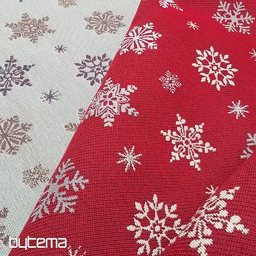 Tapestry fabric FLAKE RED