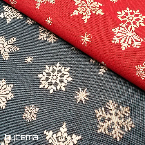 Tapestry fabric FLAKE RED